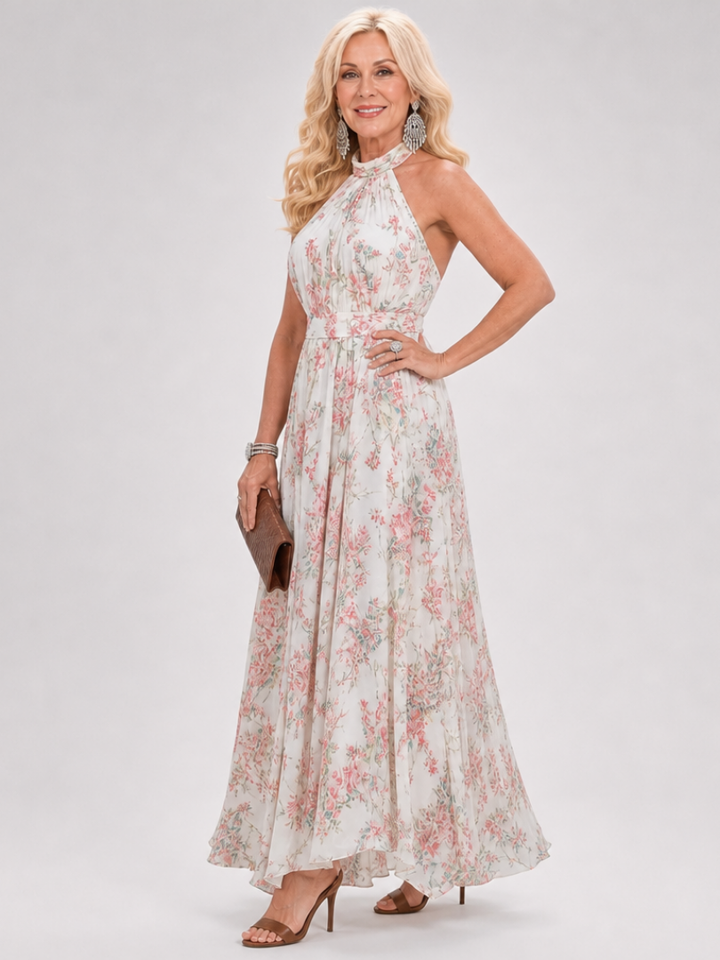 Abito midi svasato con stampa floreale Guinevere™