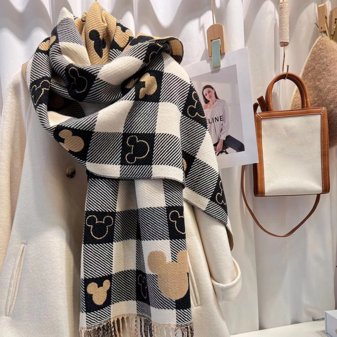 ZOLANI™ - Sciarpa a Quadri Calda e Comoda con Nappe a Doppio Lato