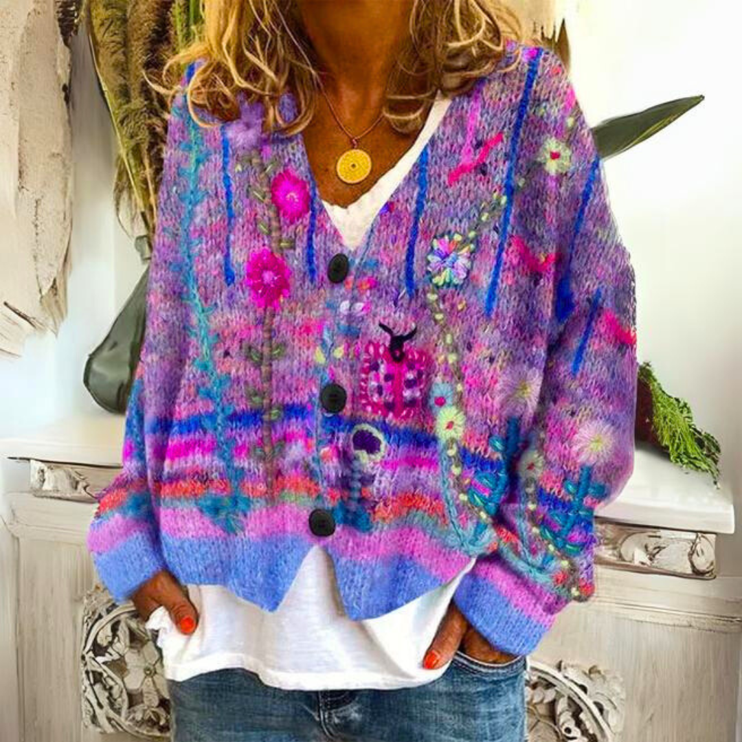 Evie | Cardigan floreale