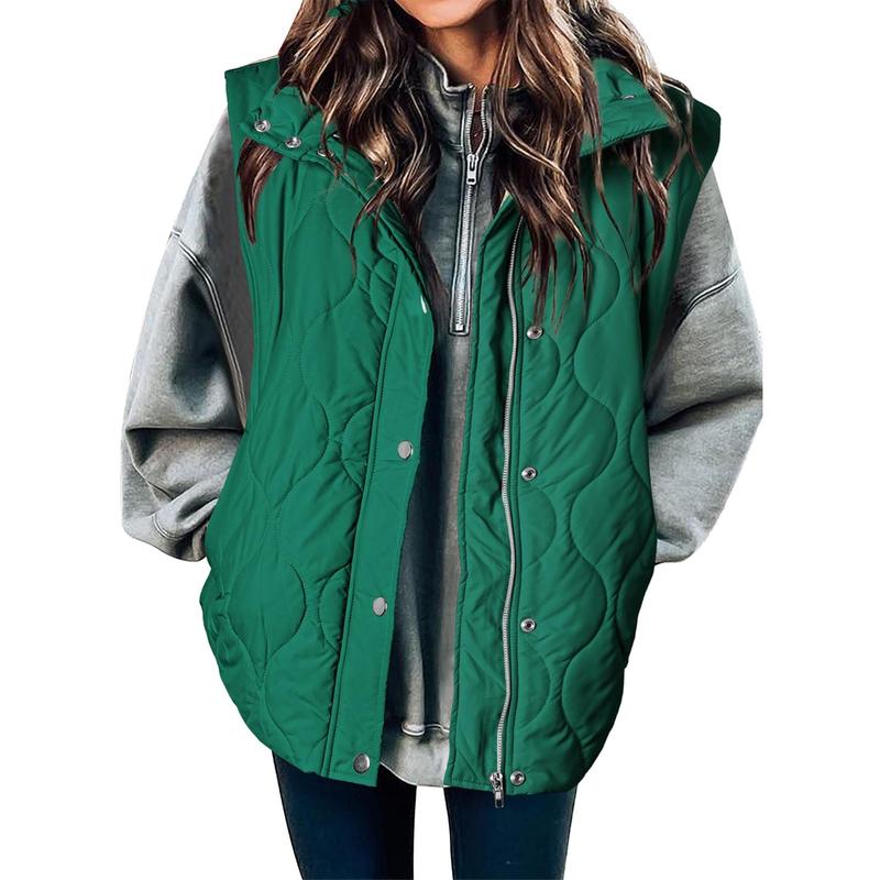 LIBBY™ - Gilet da donna casual imbottito trapuntato oversize leggero