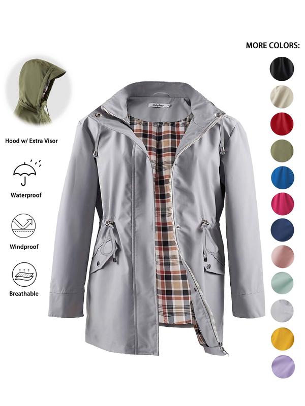 DENA™ - Trench con Cappuccio Leggero per Uscite Casual