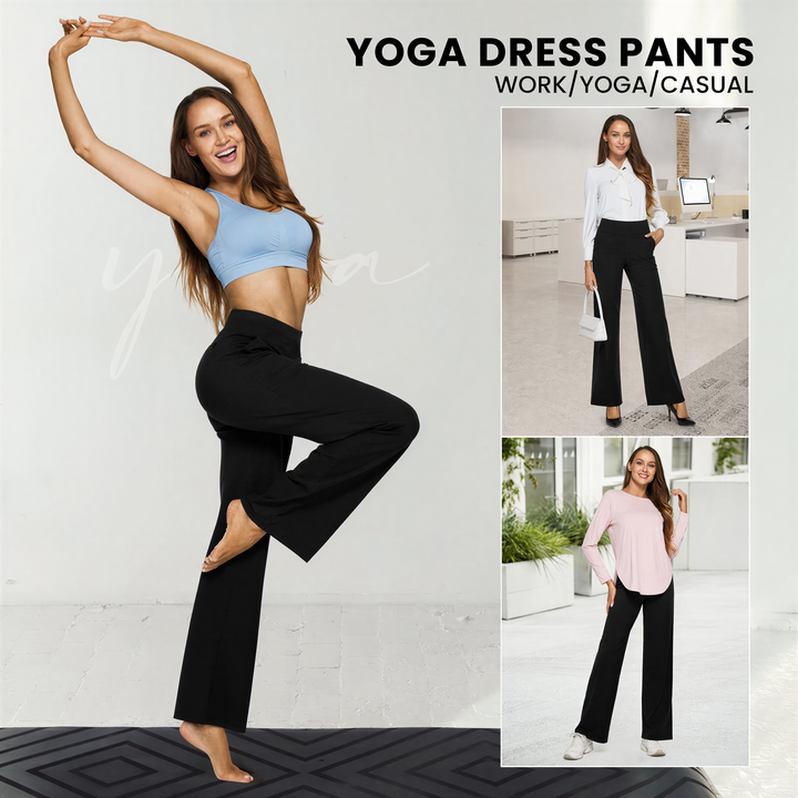 WHITNEY™ - Comodi pantaloni a vita alta a gamba larga per Yoga e attività all'aperto