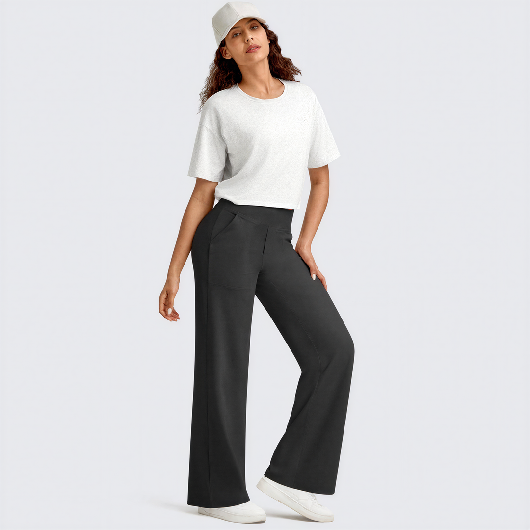 WHITNEY™ - Comodi pantaloni a vita alta a gamba larga per Yoga e attività all'aperto