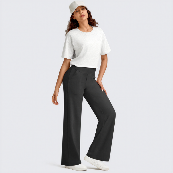 WHITNEY™ - Comodi pantaloni a vita alta a gamba larga per Yoga e attività all'aperto