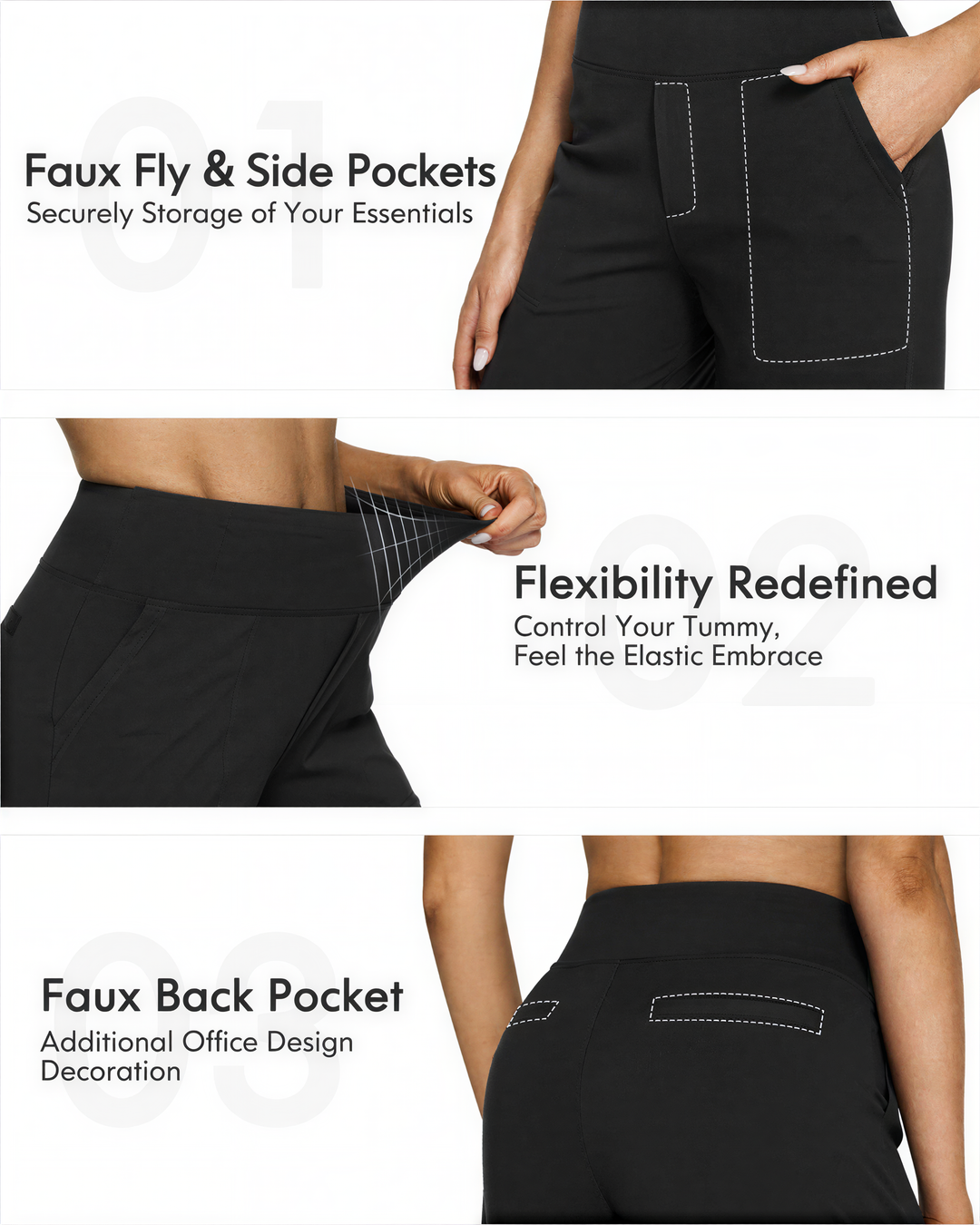WHITNEY™ - Comodi pantaloni a vita alta a gamba larga per Yoga e attività all'aperto