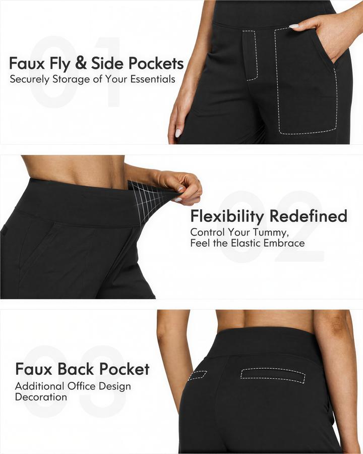 WHITNEY™ - Comodi pantaloni a vita alta a gamba larga per Yoga e attività all'aperto