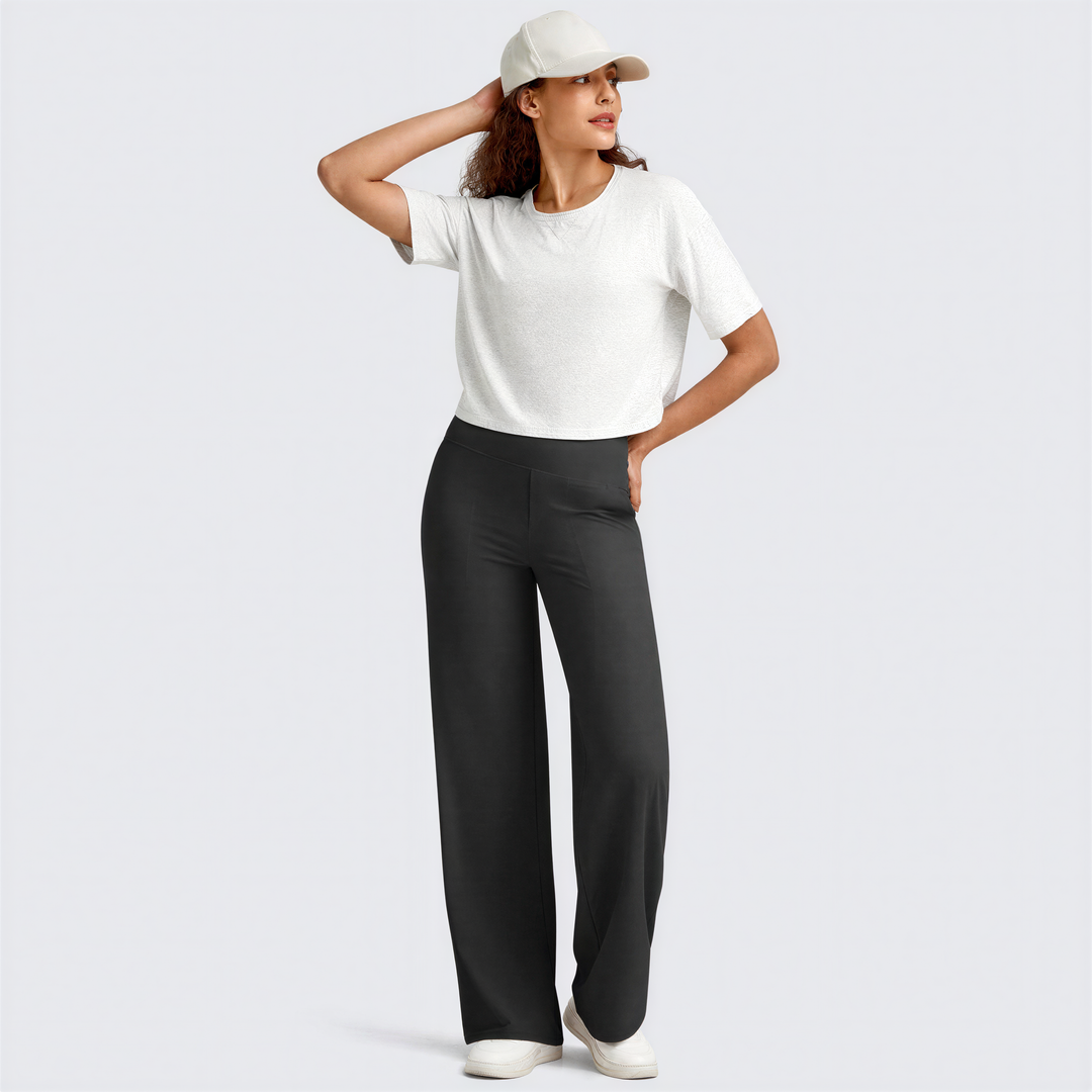 WHITNEY™ - Comodi pantaloni a vita alta a gamba larga per Yoga e attività all'aperto
