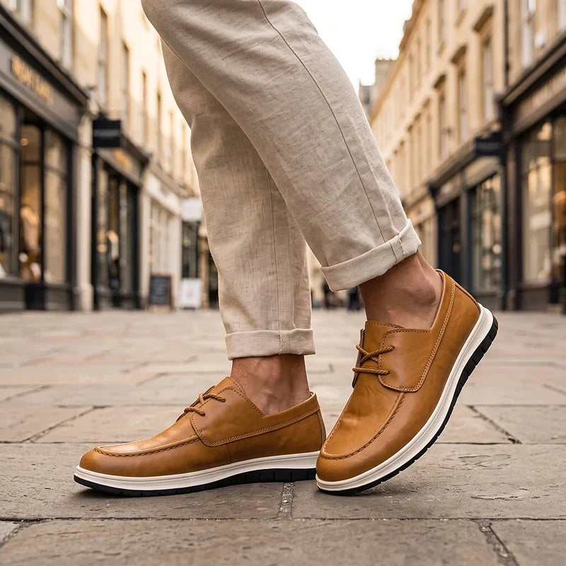 Elio | Sneakers in Pelle Tonalità Terra