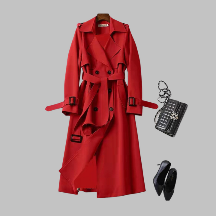 TIA™ - Elegante Cappotto a Vestibilità Ampia al Ginocchio