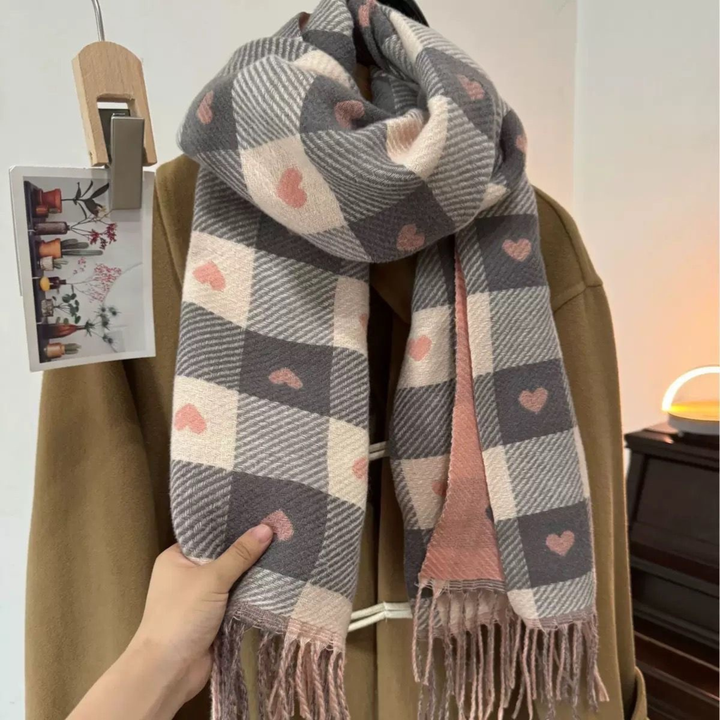 ZOLANI™ - Sciarpa a Quadri Calda e Comoda con Nappe a Doppio Lato
