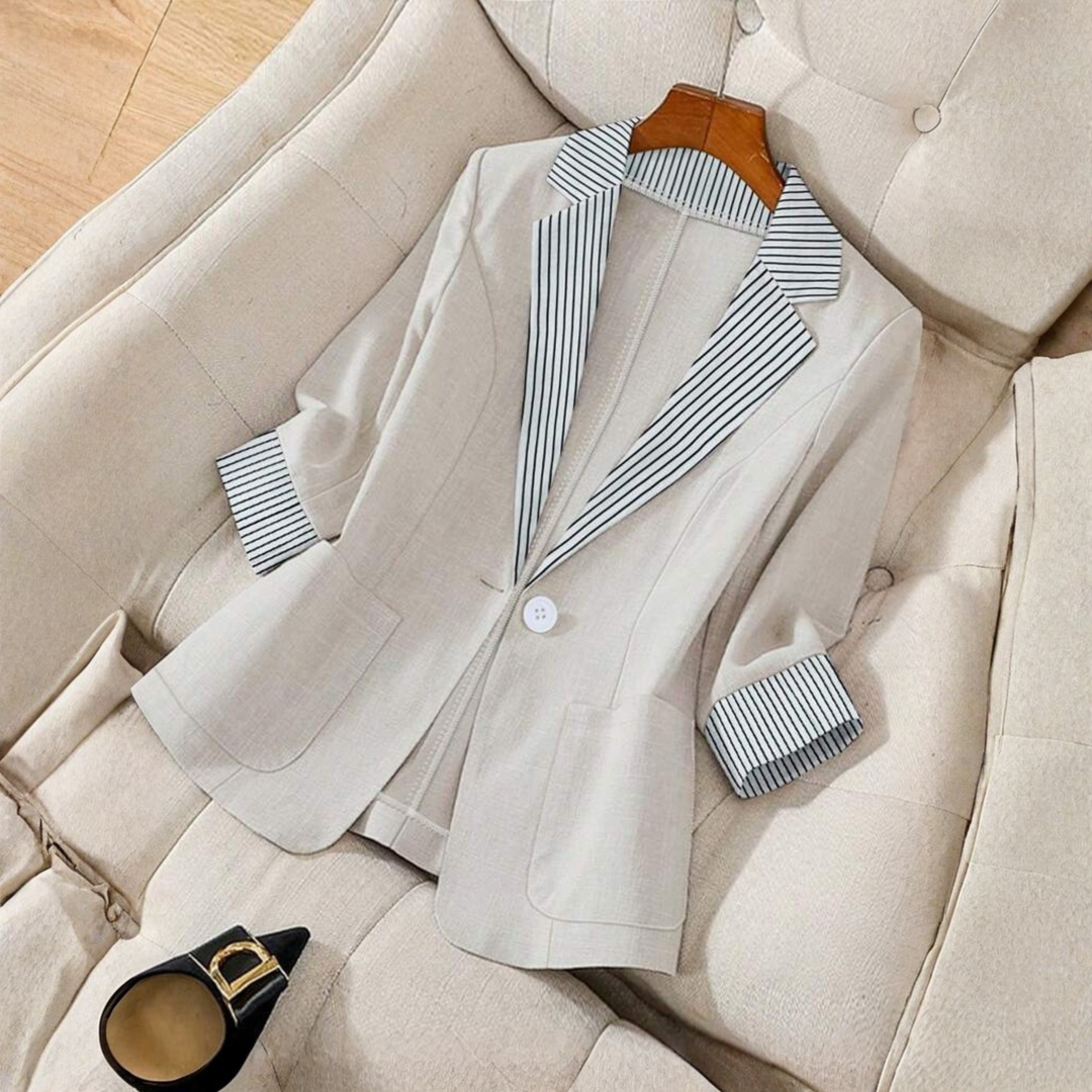 GILLIAN™ - Blazer da ufficio a maniche lunghe con bottoni frontali, elegante