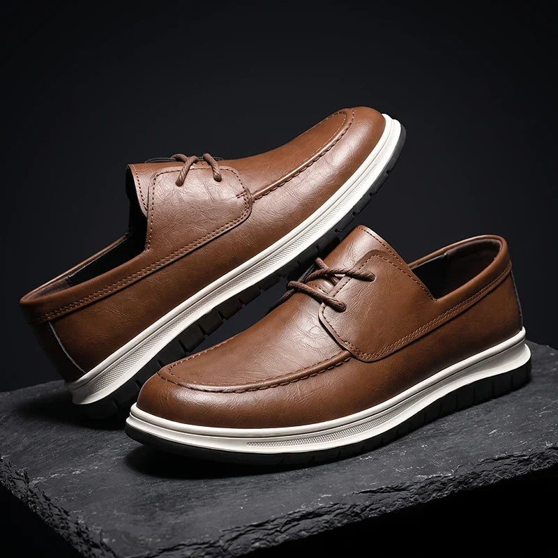 Elio | Sneakers in Pelle Tonalità Terra