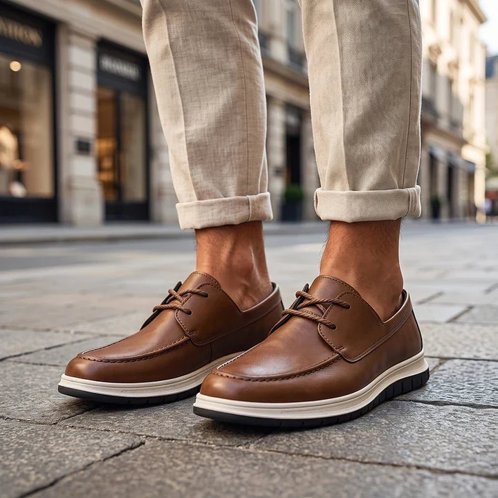Elio | Sneakers in Pelle Tonalità Terra
