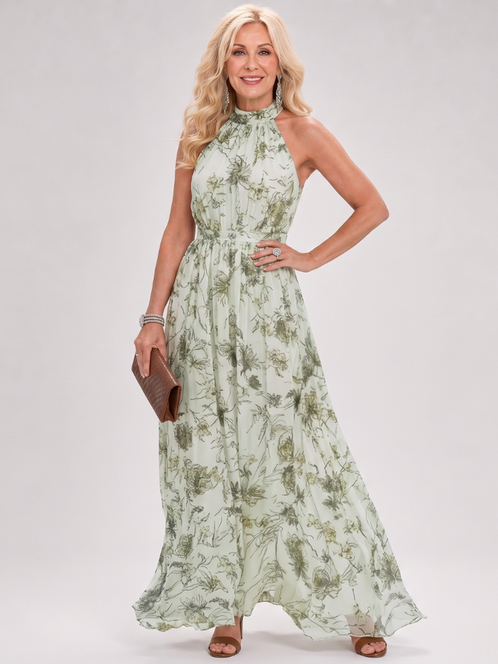 Abito midi svasato con stampa floreale Guinevere™