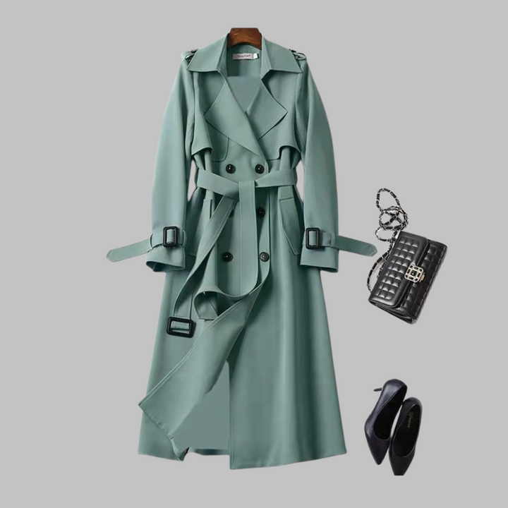 TIA™ - Elegante Cappotto a Vestibilità Ampia al Ginocchio