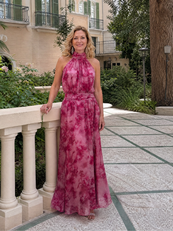 Vestito midi Avien™ morbido con scollo all'americana