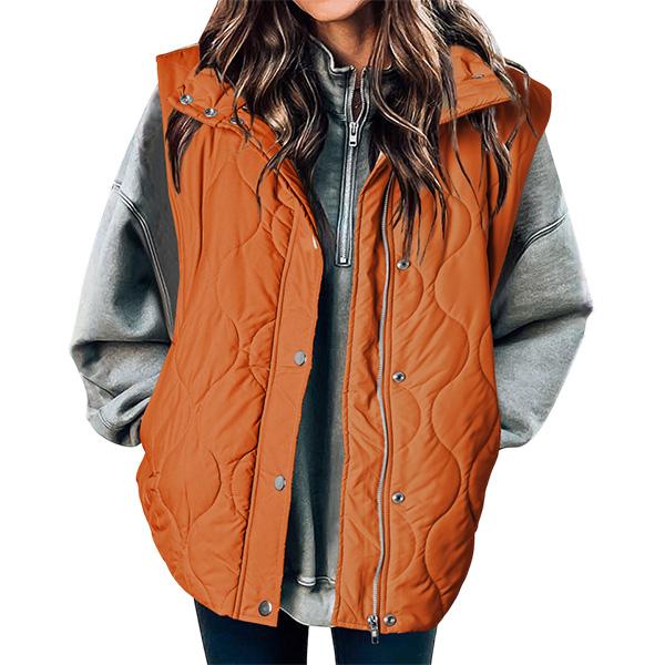 LIBBY™ - Gilet da donna casual imbottito trapuntato oversize leggero