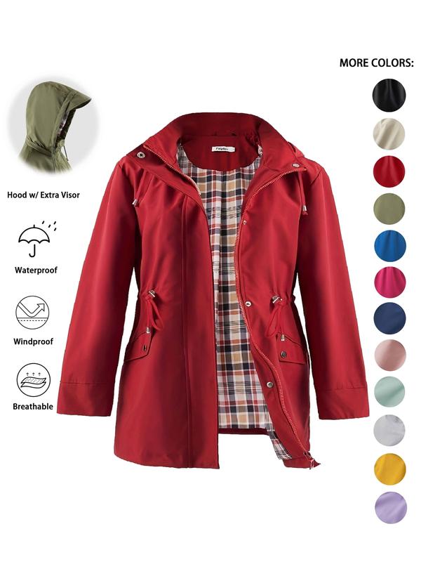DENA™ - Trench con Cappuccio Leggero per Uscite Casual