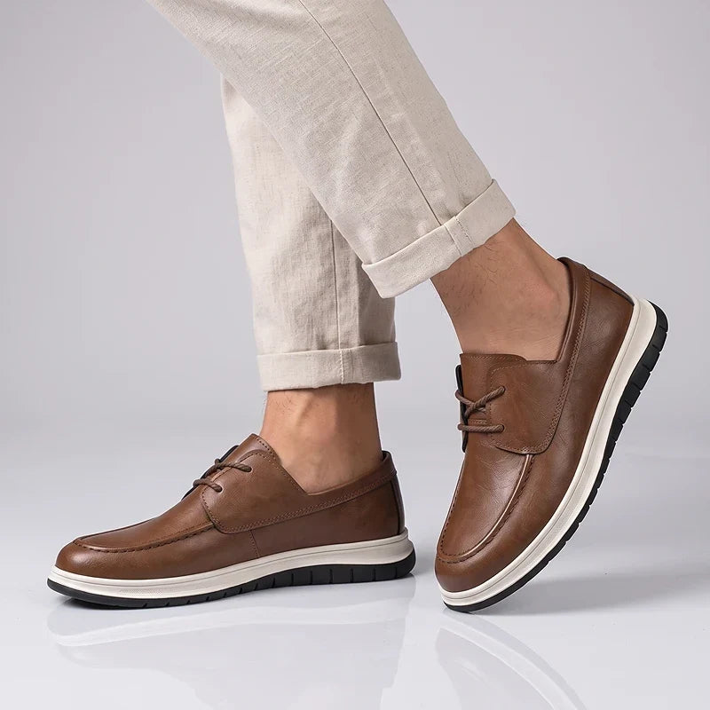 Elio | Sneakers in Pelle Tonalità Terra