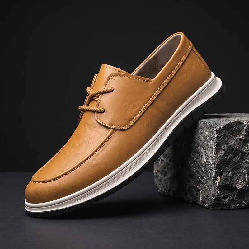 Elio | Sneakers in Pelle Tonalità Terra