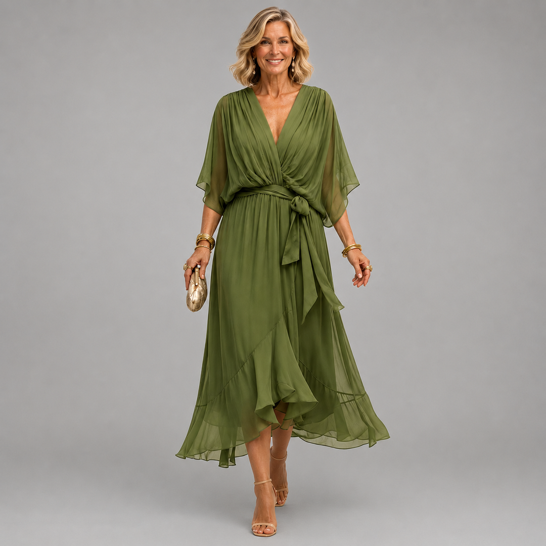 Monica | Abito con scollo a V
