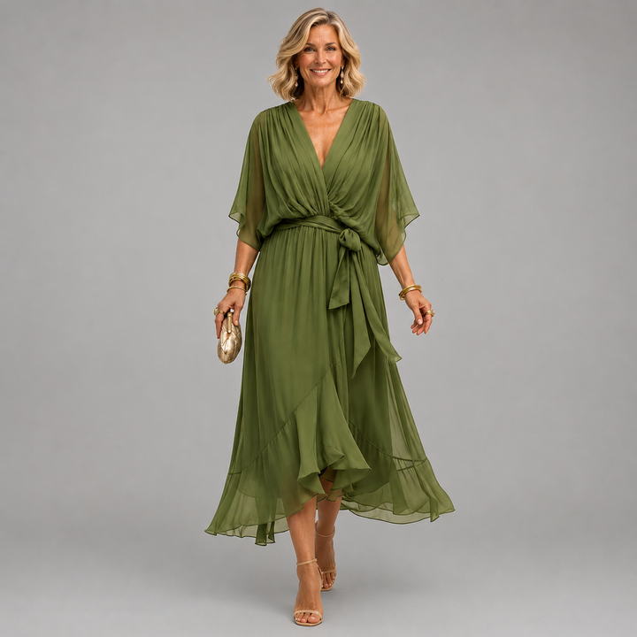 Monica | Abito con scollo a V