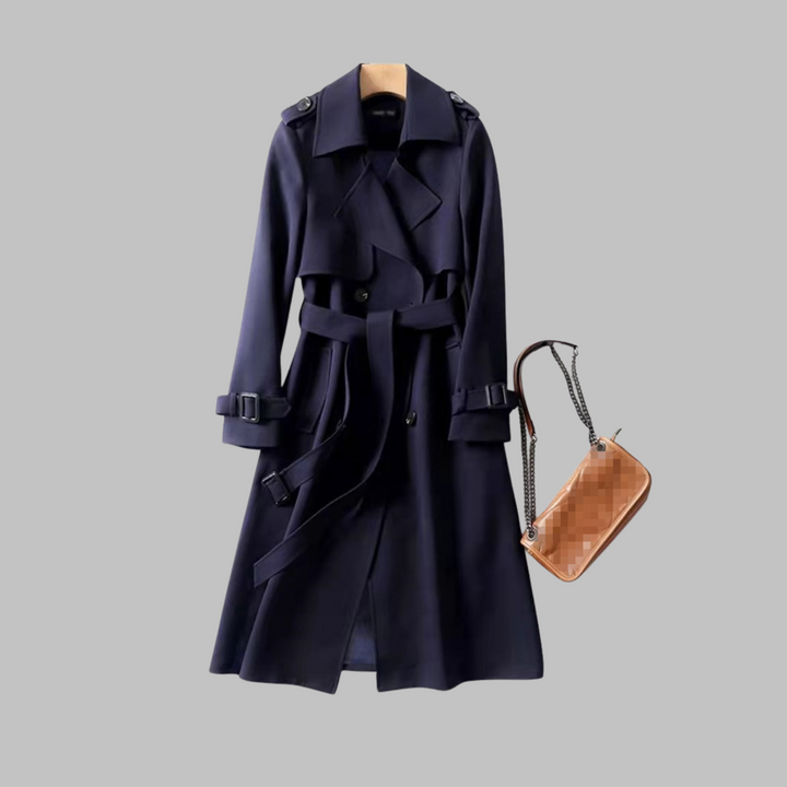 TIA™ - Elegante Cappotto a Vestibilità Ampia al Ginocchio
