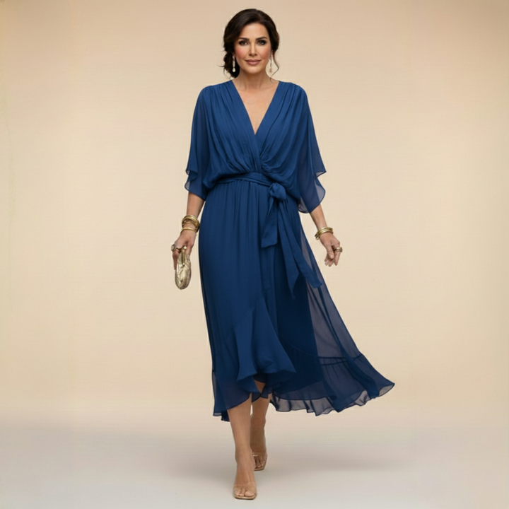 Vera | Elegant V-Neck Maxi Dress
