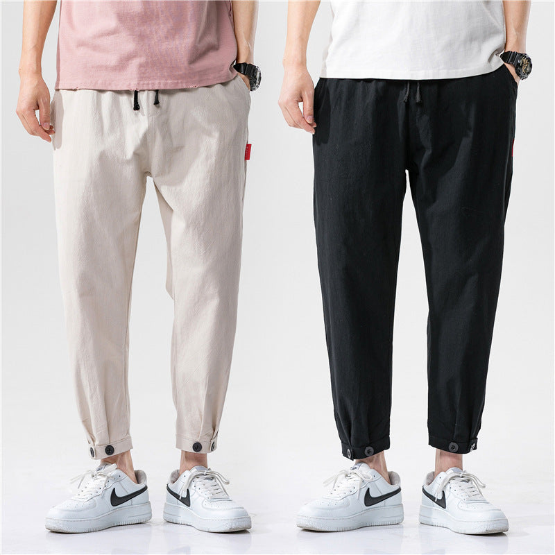 Theo | Slim-Fit Cotton Trousers