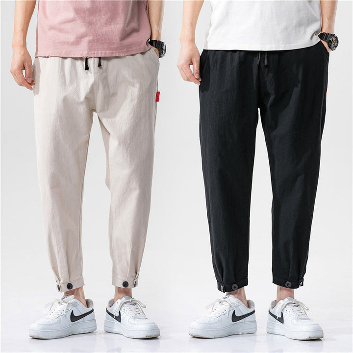 Theo | Slim-Fit Cotton Trousers