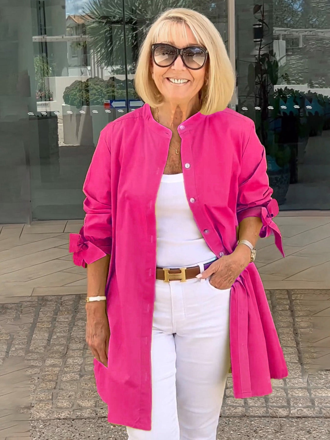 CÉLINA™ - Giacca Lunga Elegante