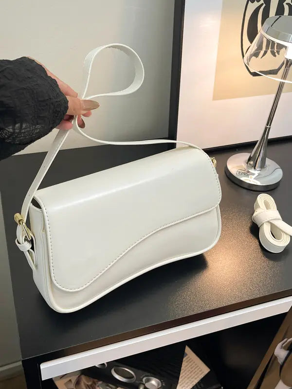 GHERMAE™ - Borsa a tracolla alla moda da donna con patta, adatta a tutte le stagioni