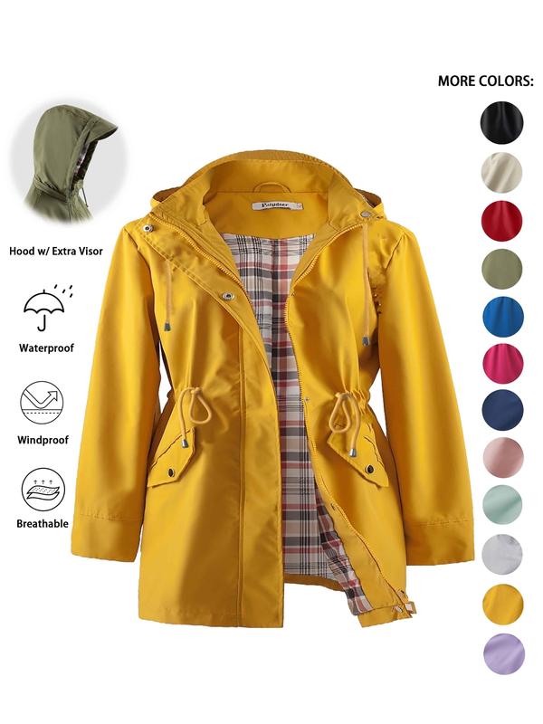 DENA™ - Trench con Cappuccio Leggero per Uscite Casual