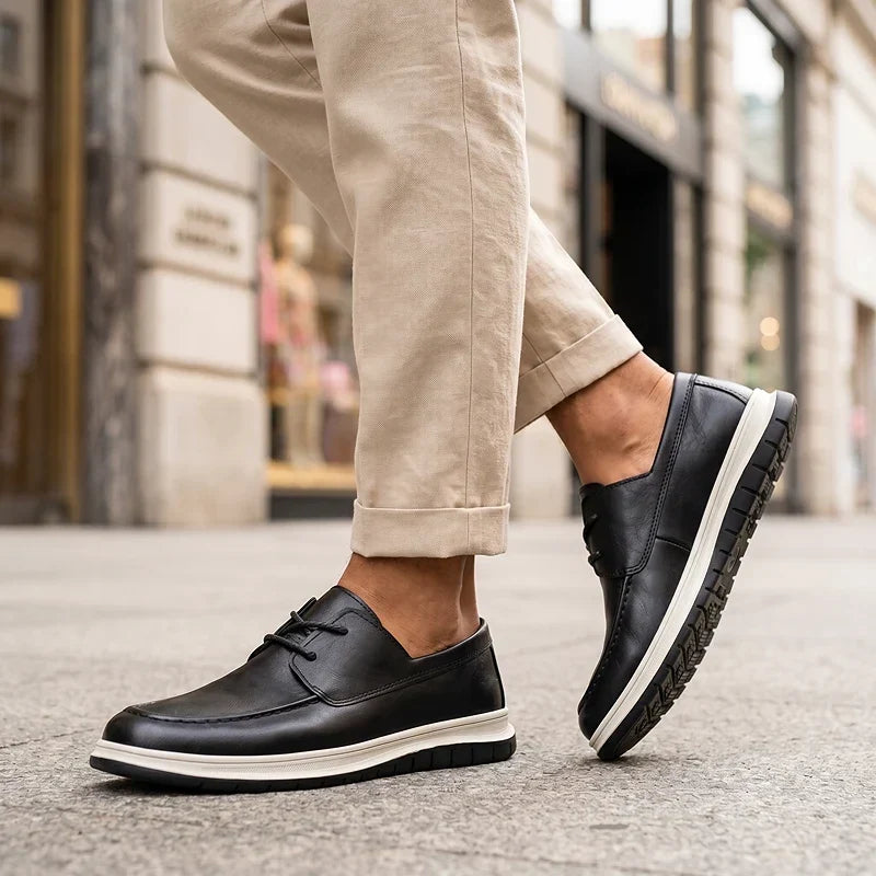 Elio | Sneakers in Pelle Tonalità Terra