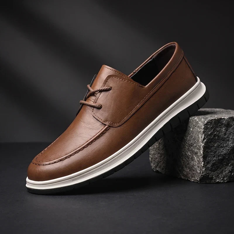 Elio | Sneakers in Pelle Tonalità Terra