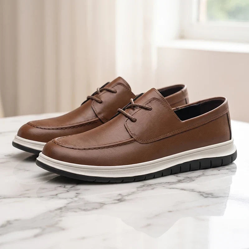 Elio | Sneakers in Pelle Tonalità Terra