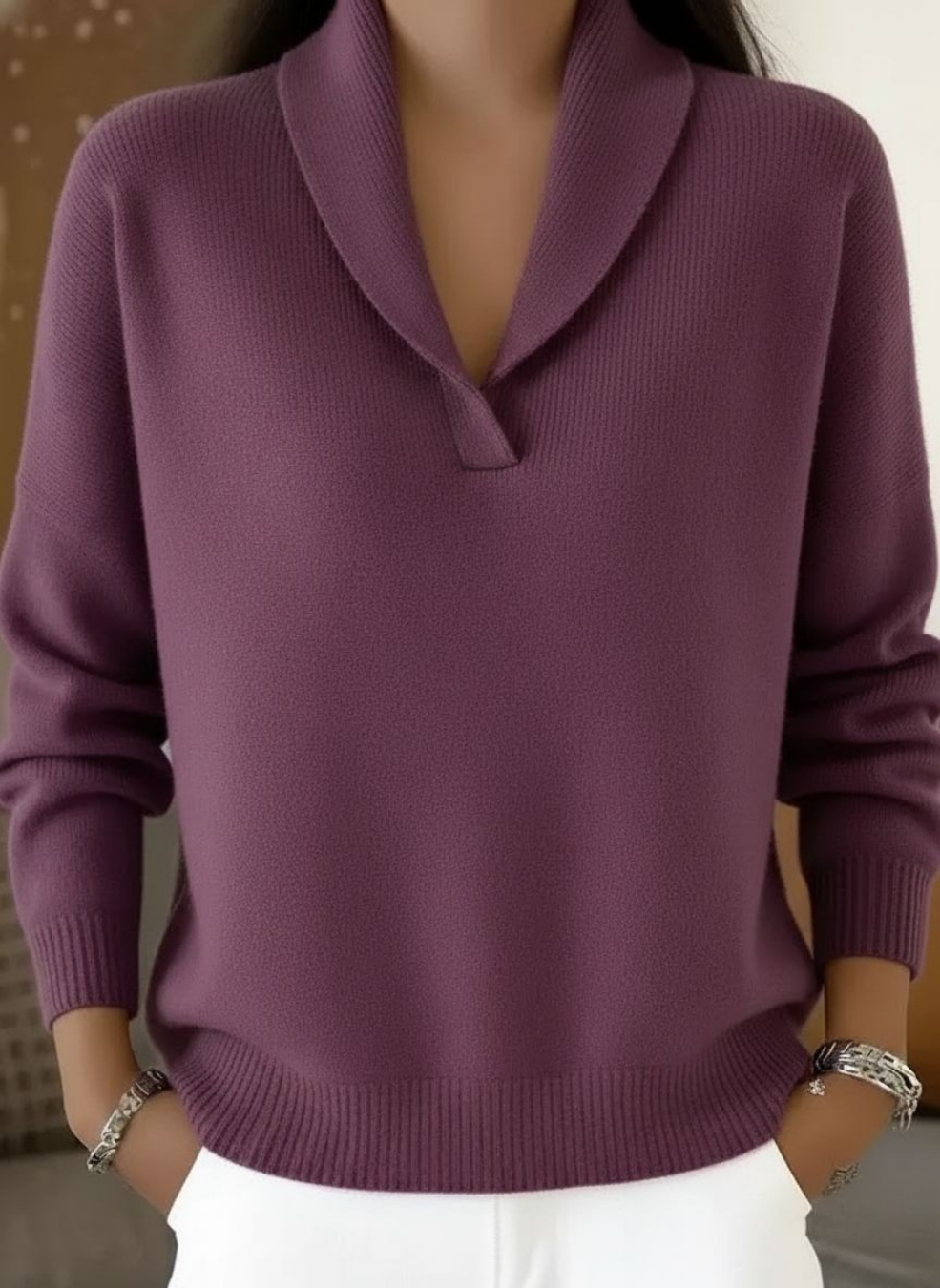 Harper Lane | Maglione con scollo a V