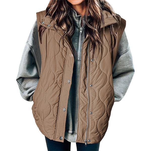 LIBBY™ - Gilet da donna casual imbottito trapuntato oversize leggero