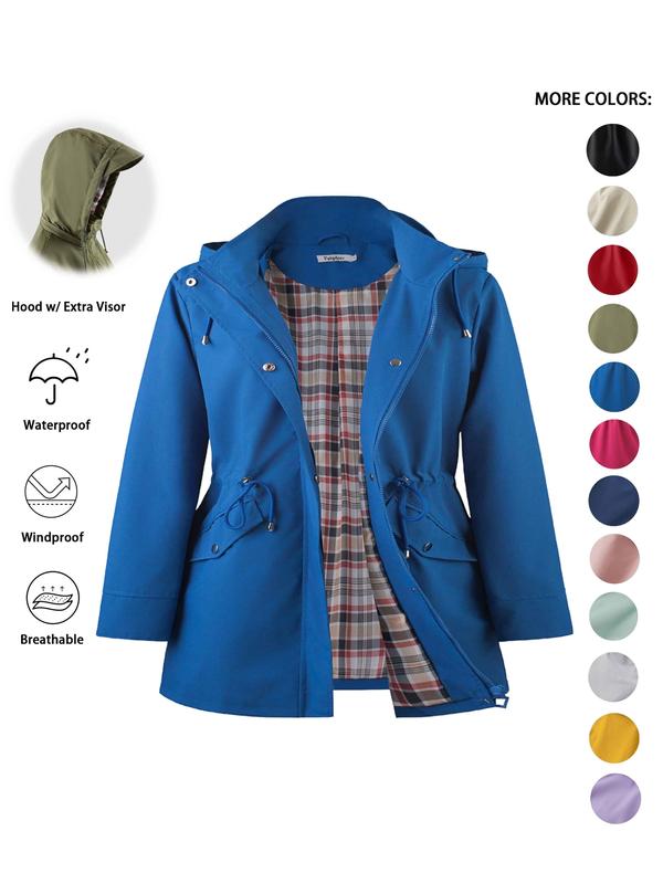 DENA™ - Trench con Cappuccio Leggero per Uscite Casual