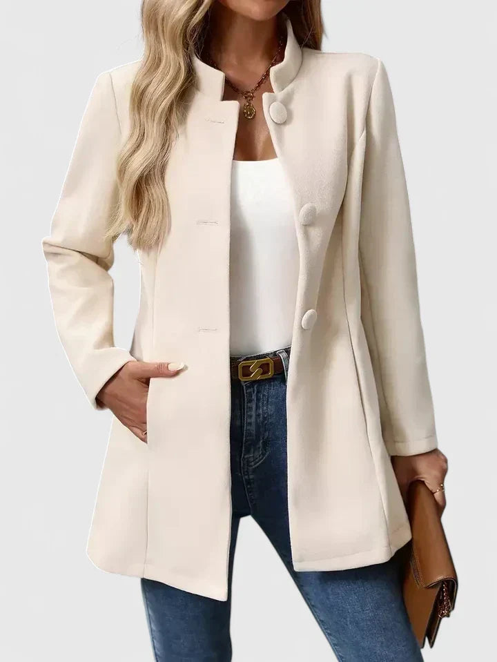 Collarless Elegant Jacket