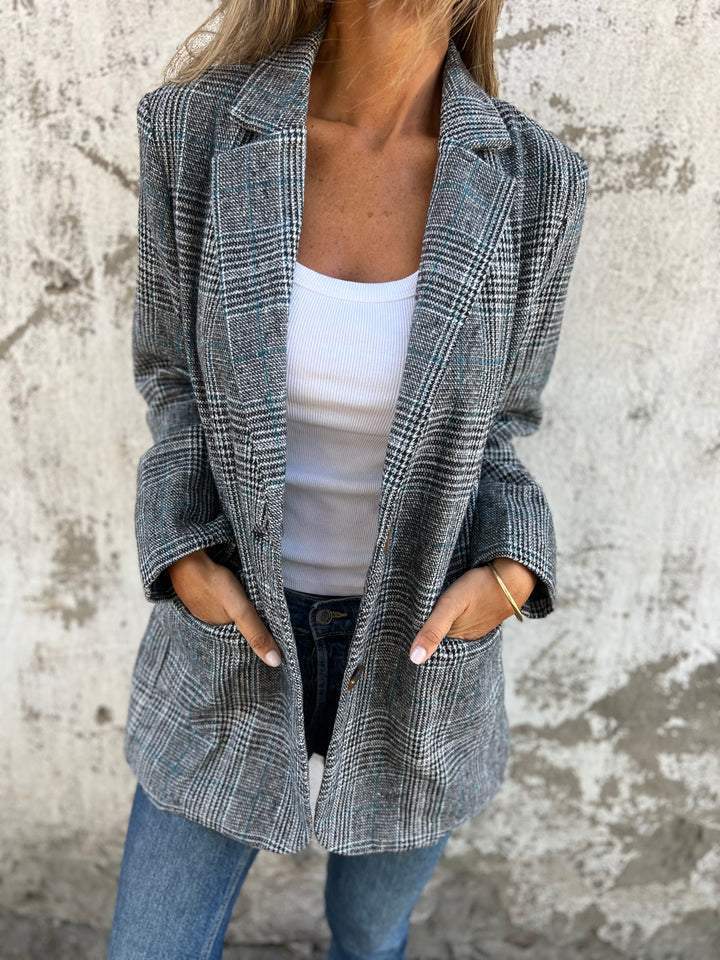 LUCINDA™ - Blazer Classico Scozzese