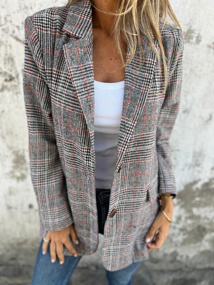 LUCINDA™ - Blazer Classico Scozzese