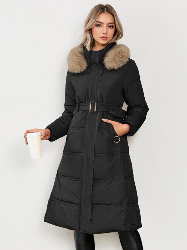 LEYLA™ - Elegante cappotto in peluche con cintura per un autunno e un inverno accoglienti