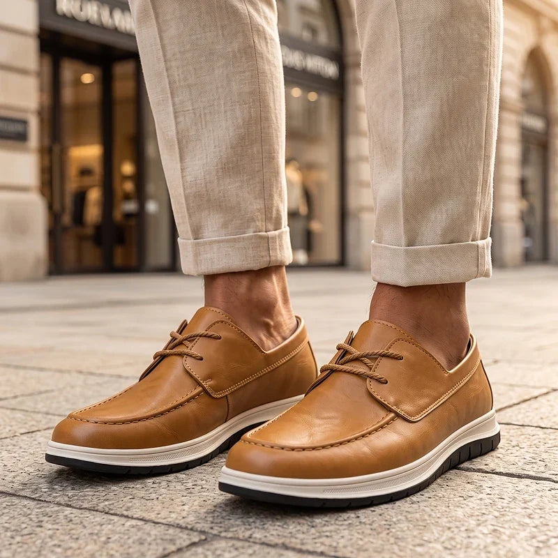Elio | Sneakers in Pelle Tonalità Terra