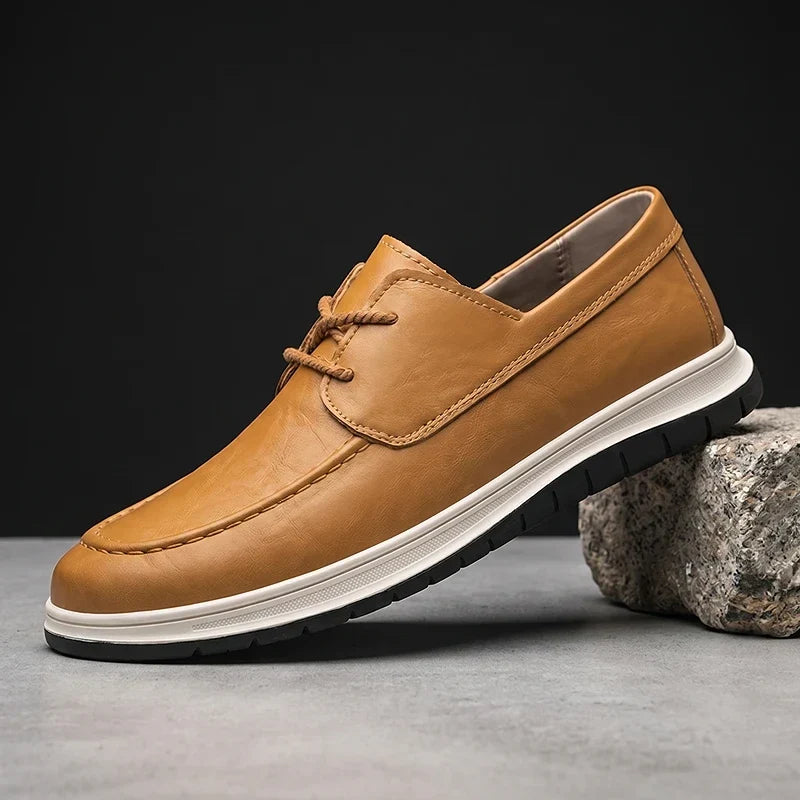 Elio | Sneakers in Pelle Tonalità Terra