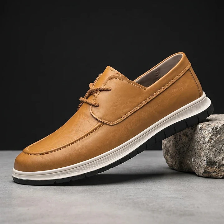 Elio | Sneakers in Pelle Tonalità Terra