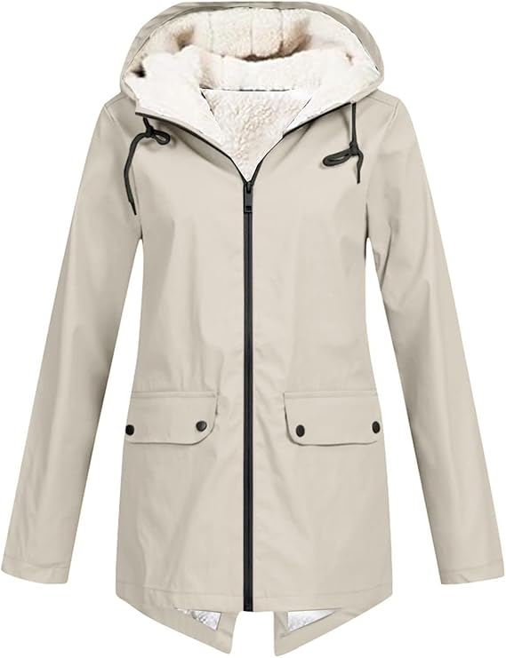 AMELIA™ | Felpa in morbido pile con zip e cappuccio
