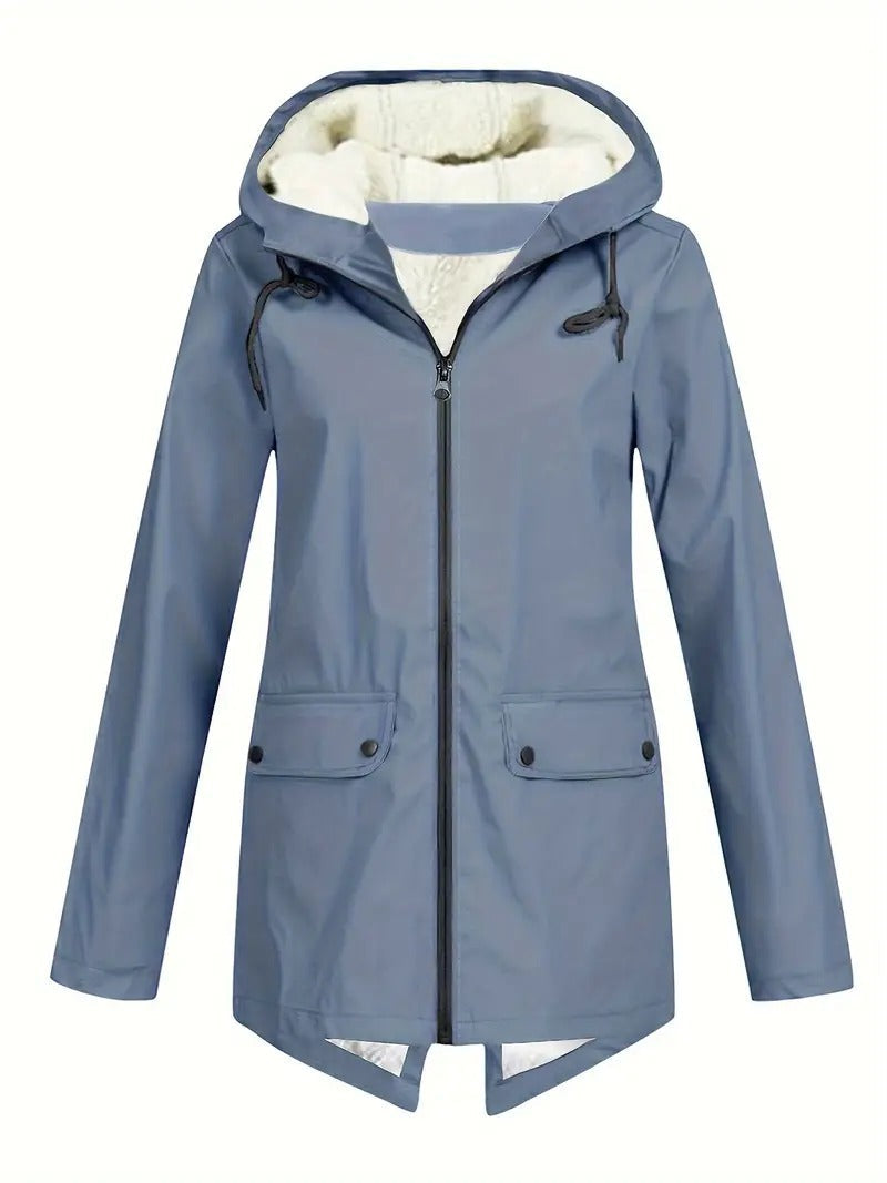 AMELIA™ | Felpa in morbido pile con zip e cappuccio