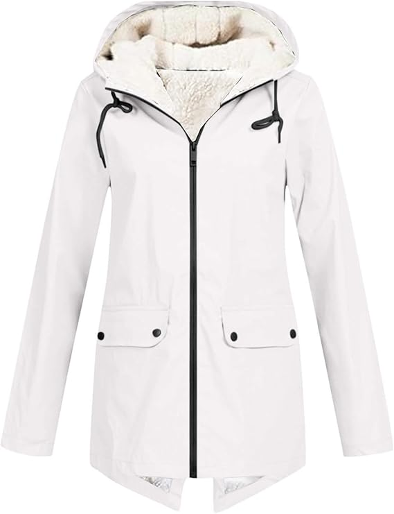 AMELIA™ | Felpa in morbido pile con zip e cappuccio