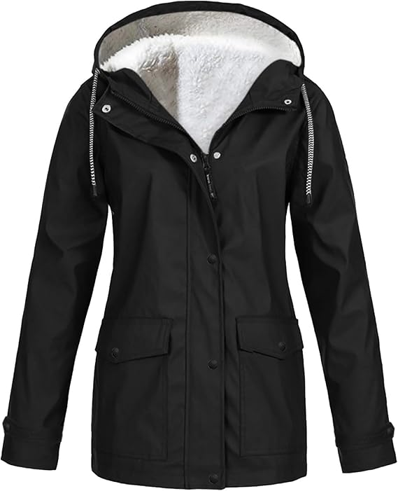 AMELIA™ | Felpa in morbido pile con zip e cappuccio